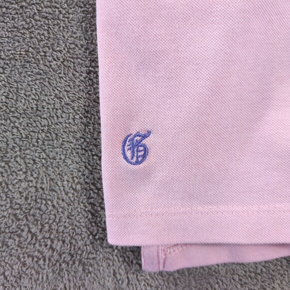 Greyson Pink Performance Polo Shirt Men’s Medium brrr° Cooling Tech Golf Preppy - Picture 6 of 9